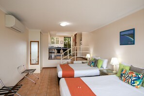 Classic Studio, 2 Queen Beds, Balcony, Marina View | Iron/ironing board, cribs/infant beds, rollaway beds, free WiFi - Sunlit Waters Studio Apartments (Airlie Beach)