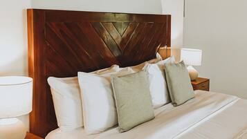 Ropa de cama de alta calidad y minibar