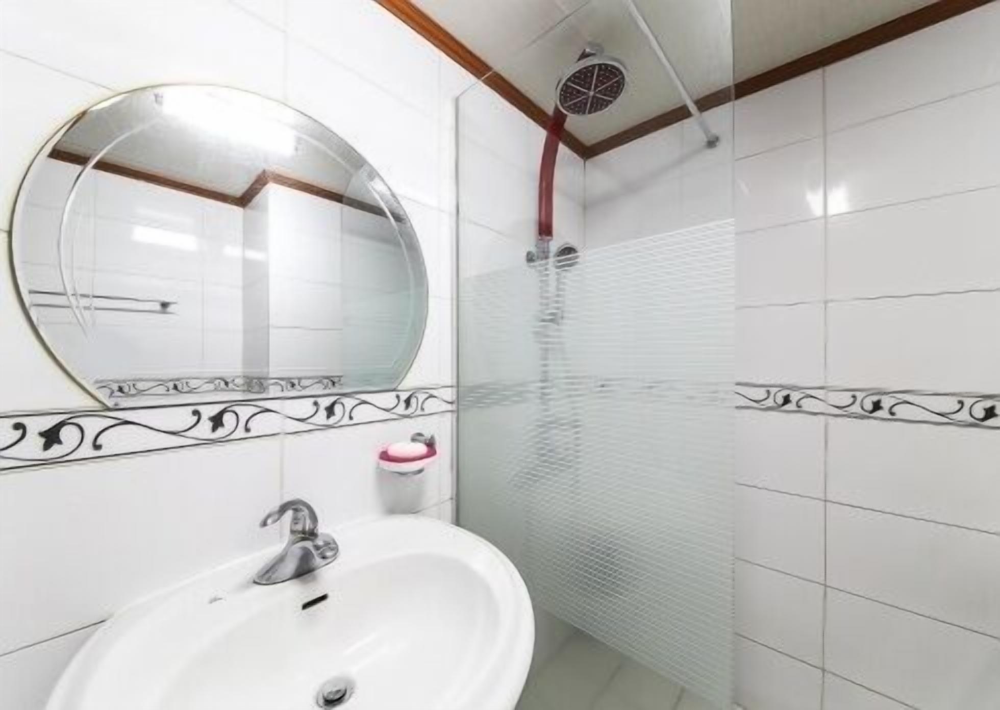 semi-deluxe room  | bathroom | shower, hair dryer, bathrobes, slippers