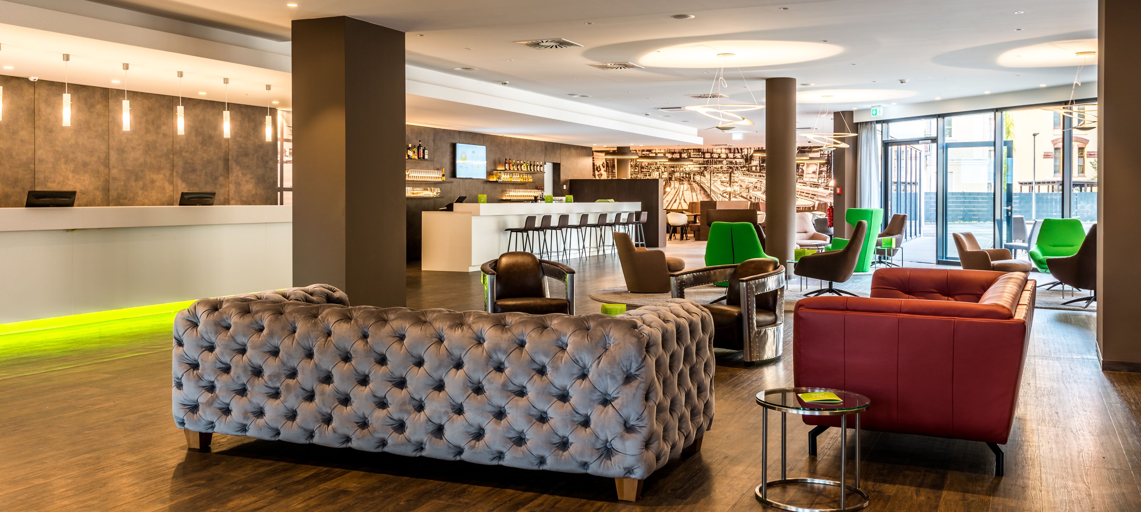 Sala de estar en el lobby