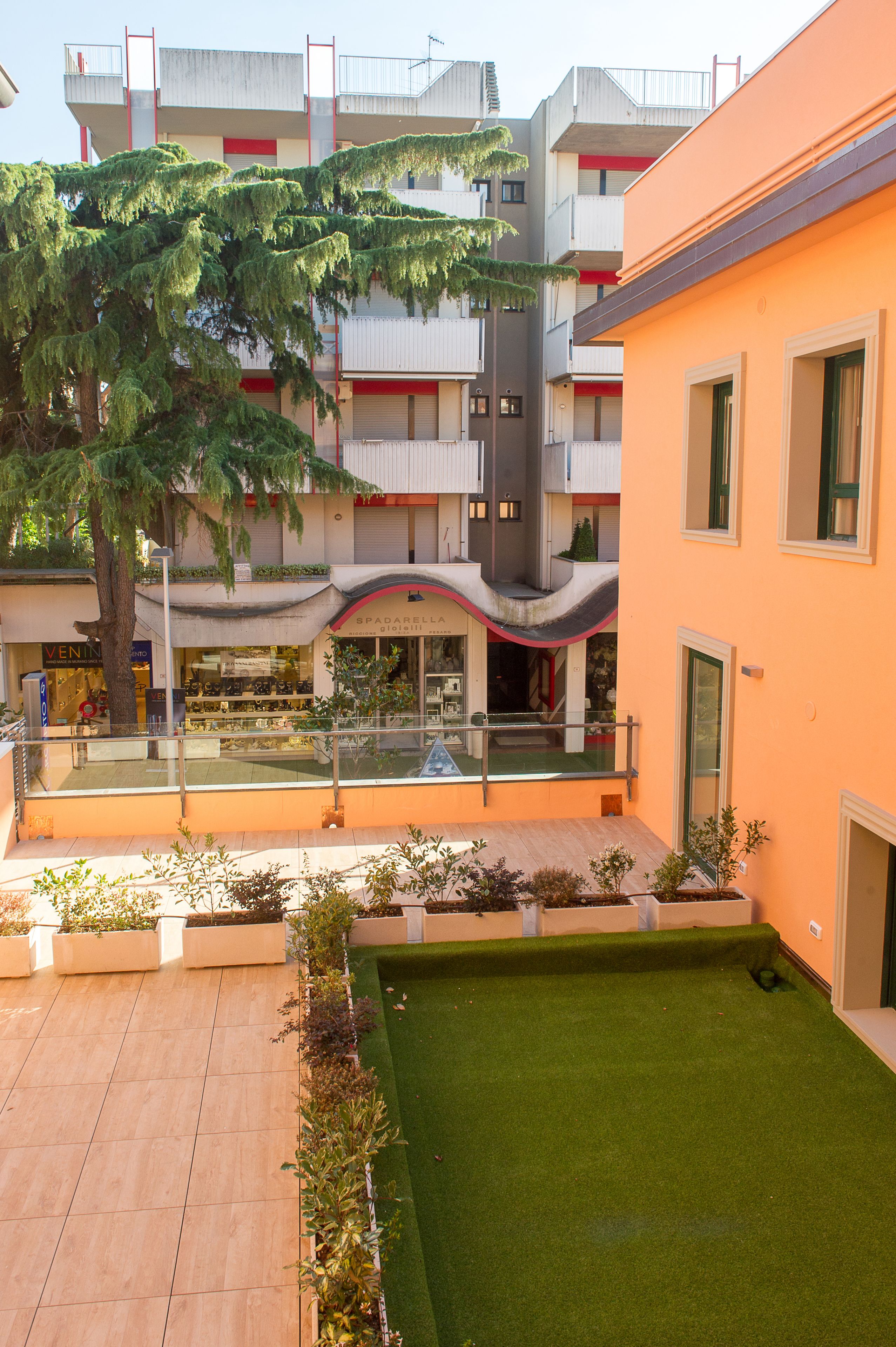 Blick von der Unterkunft