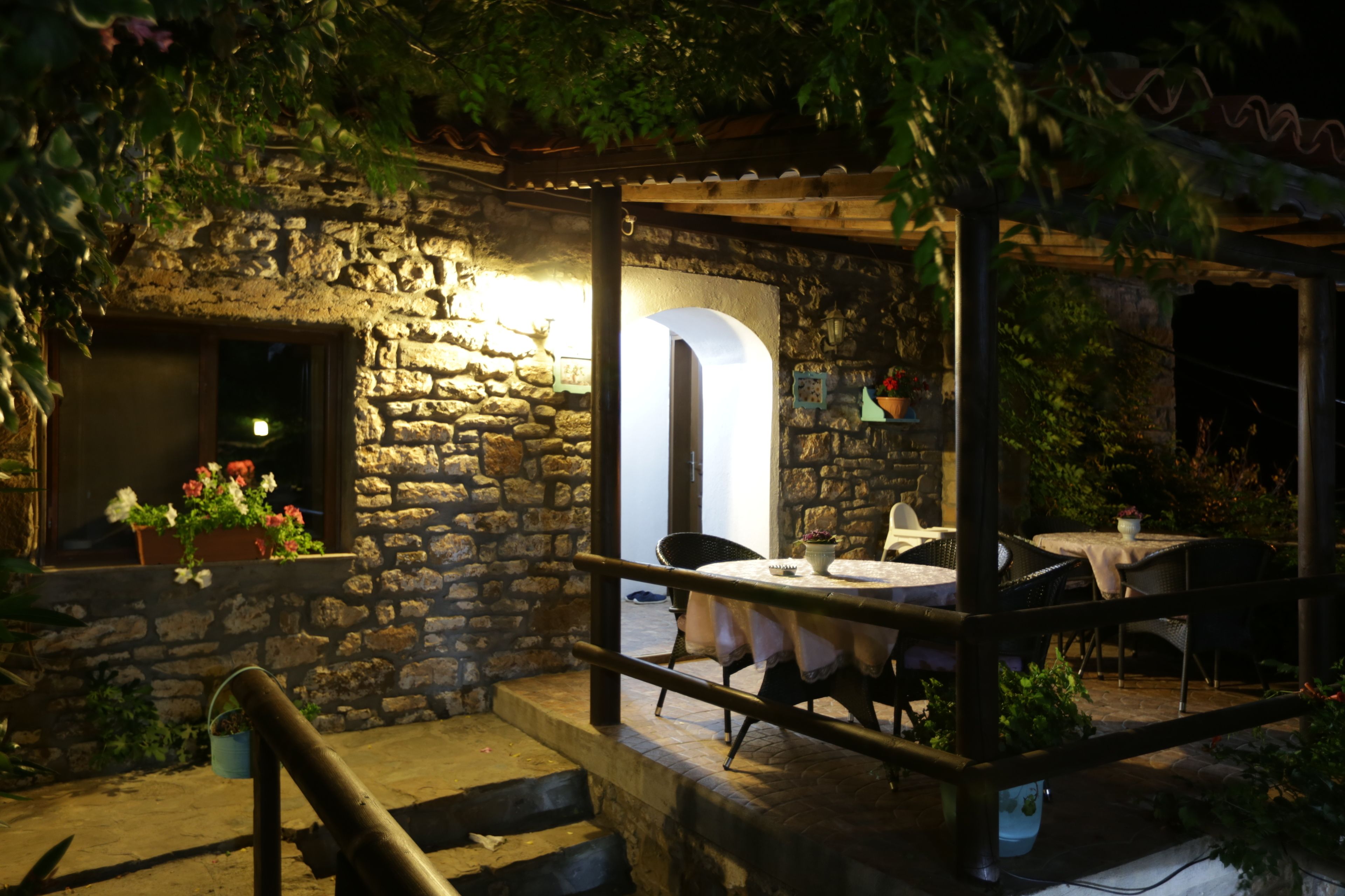 front of property – evening/night