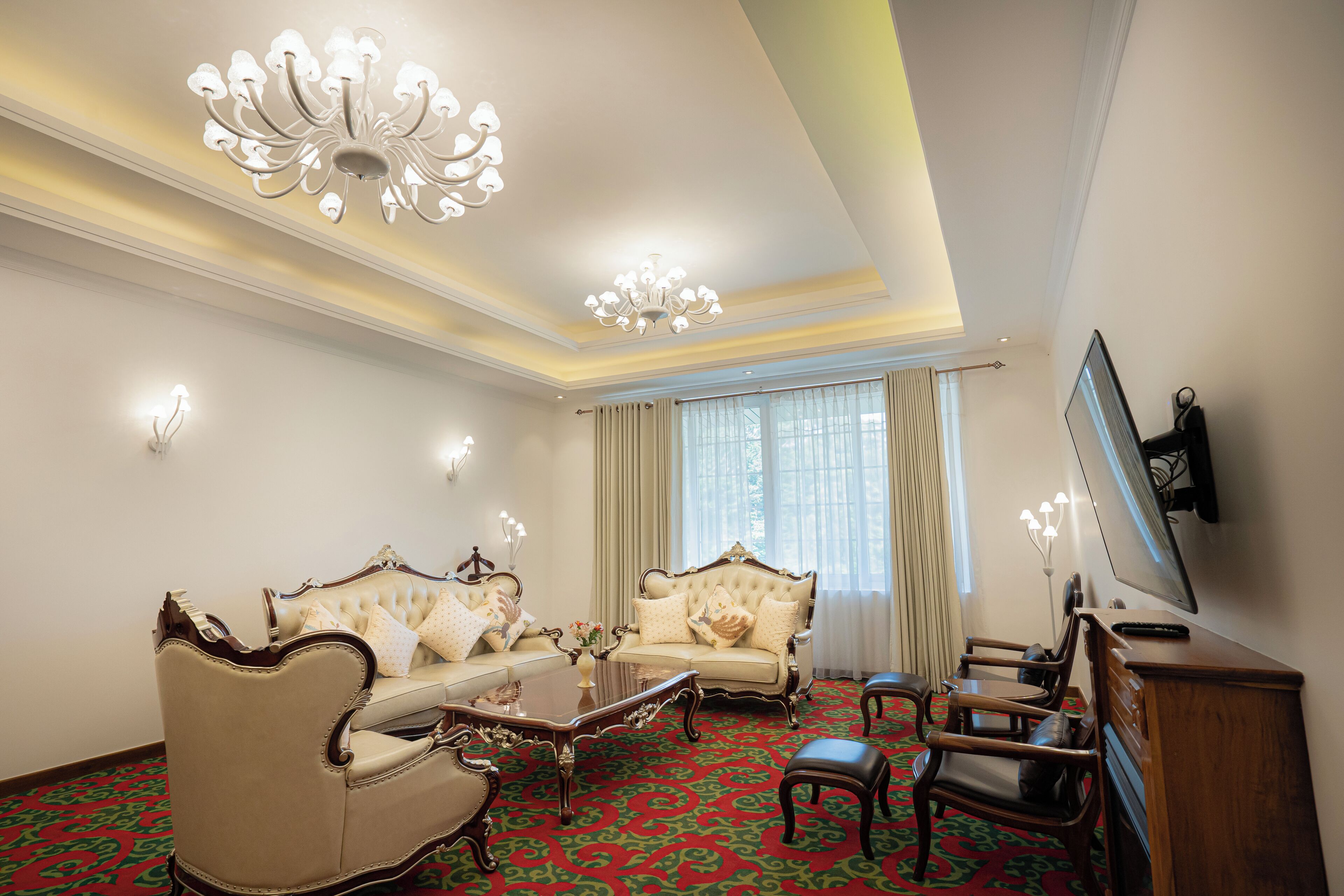 Royal-Suite, Mehrere Betten, Blick auf den Golfplatz