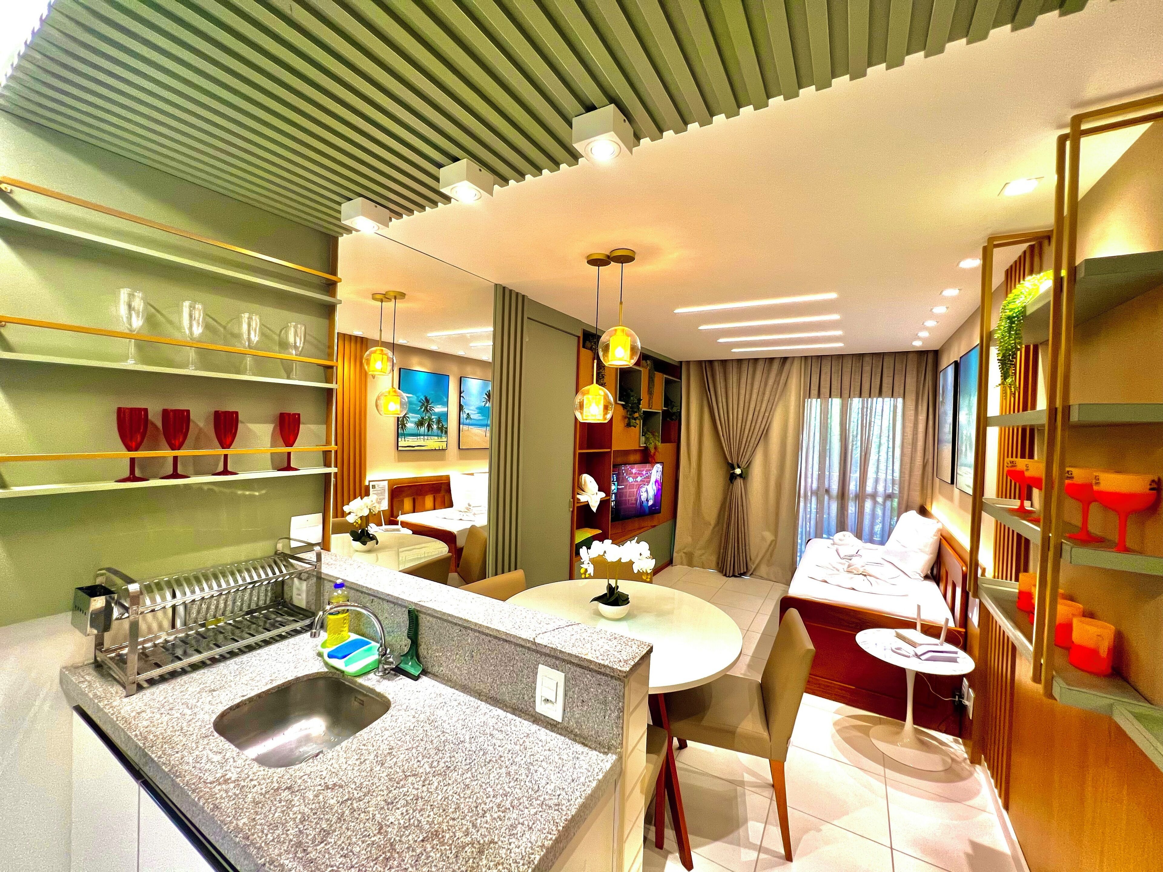 Luksus-lejlighed - 1 soveværelse | Spisestue