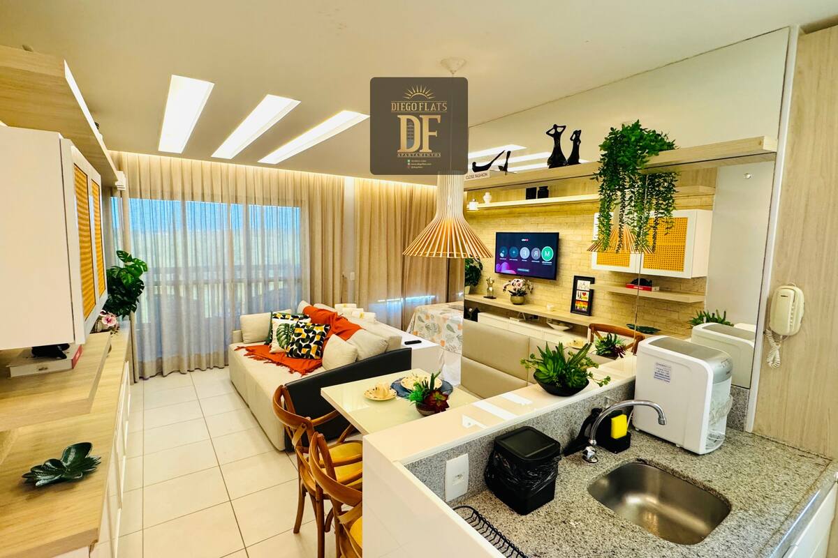 elite apartment | living area | 43-inch smart tv with digital channels, tv, netflix