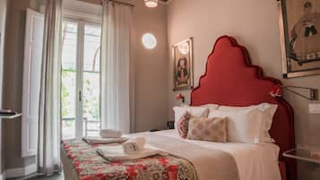 Pillow-top beds, minibar, in-room safe, desk