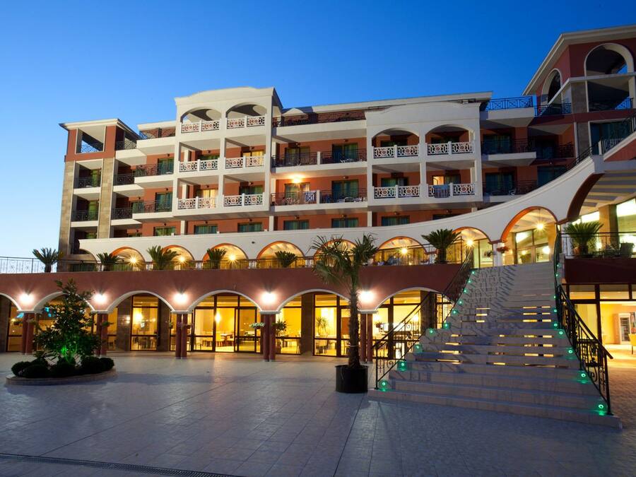 Front of property – evening/night