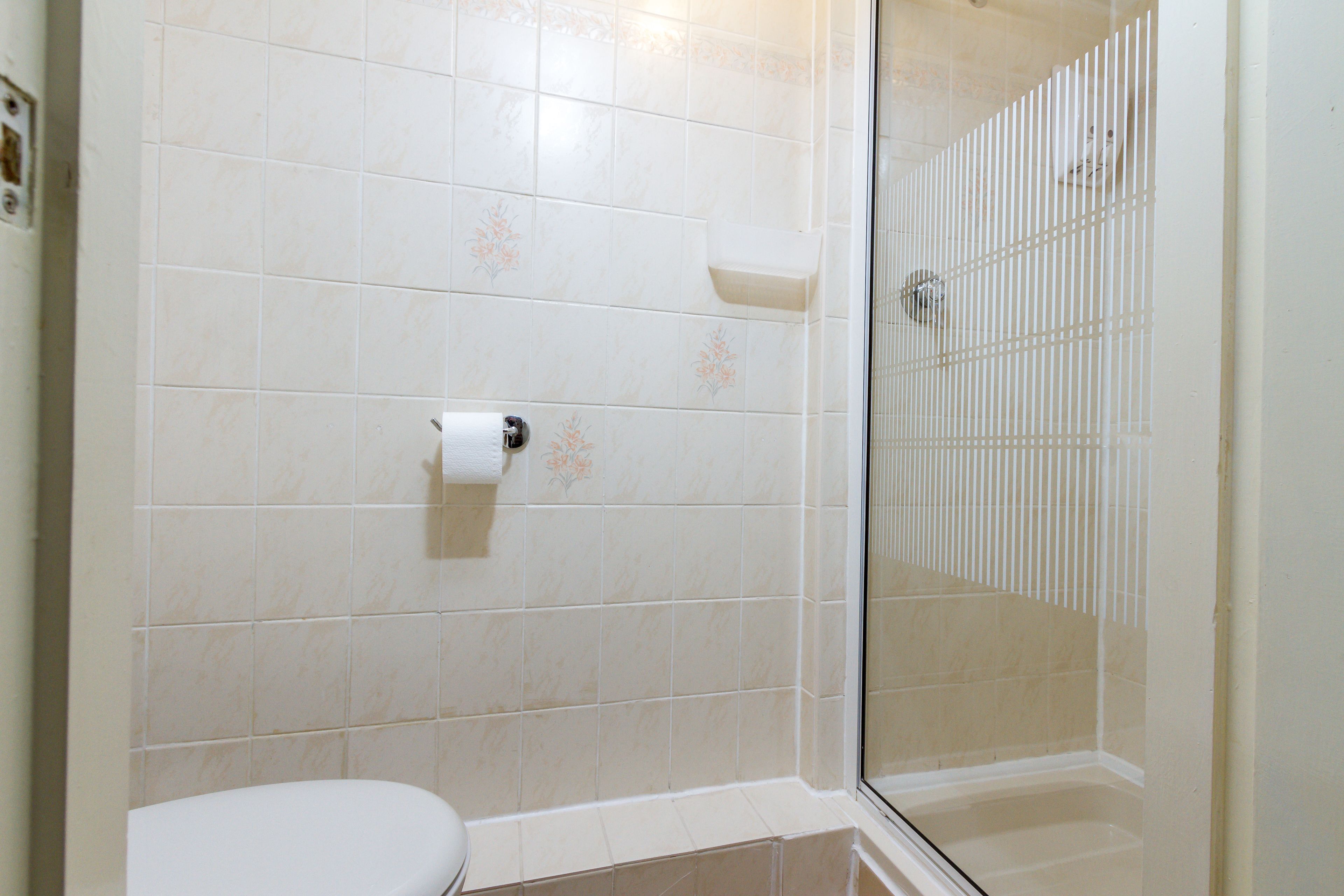 superior double room, ensuite | bathroom | hair dryer, towels