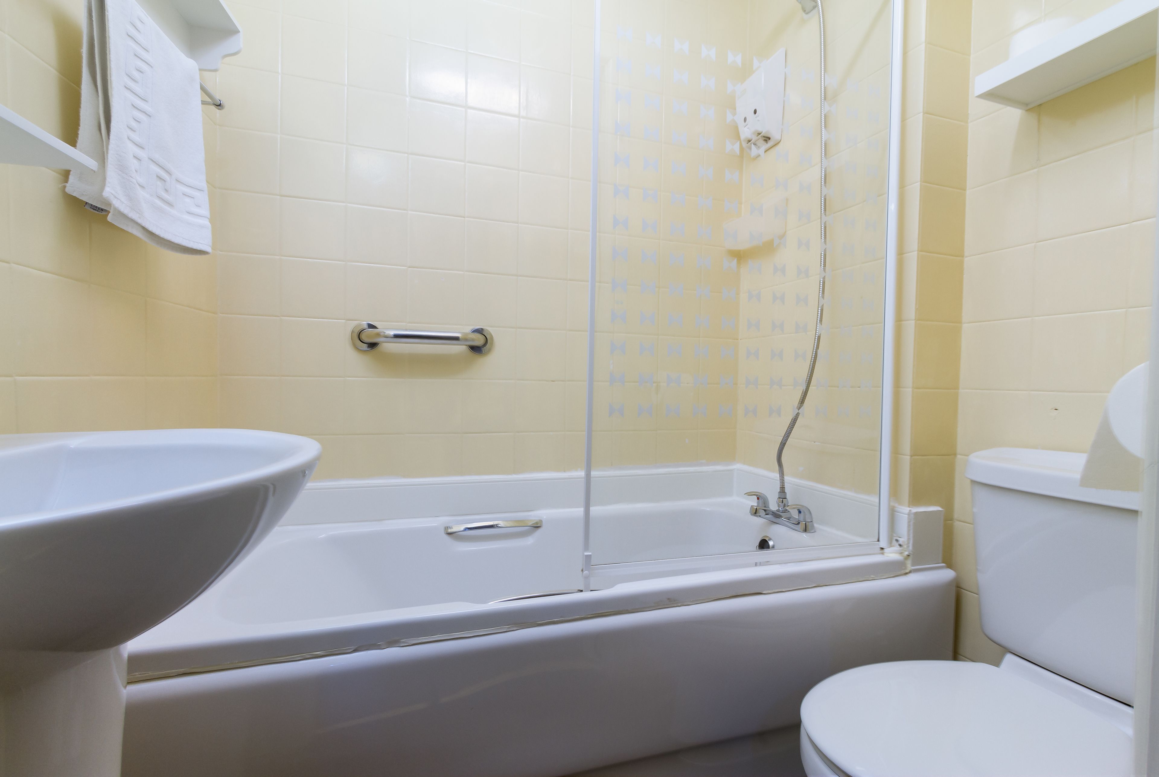 superior double room, bathtub | bathroom | hair dryer, towels