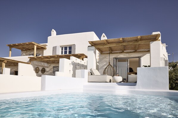Villa Supérieure, 2 chambres, piscine privée, vue mer | Piscine privée