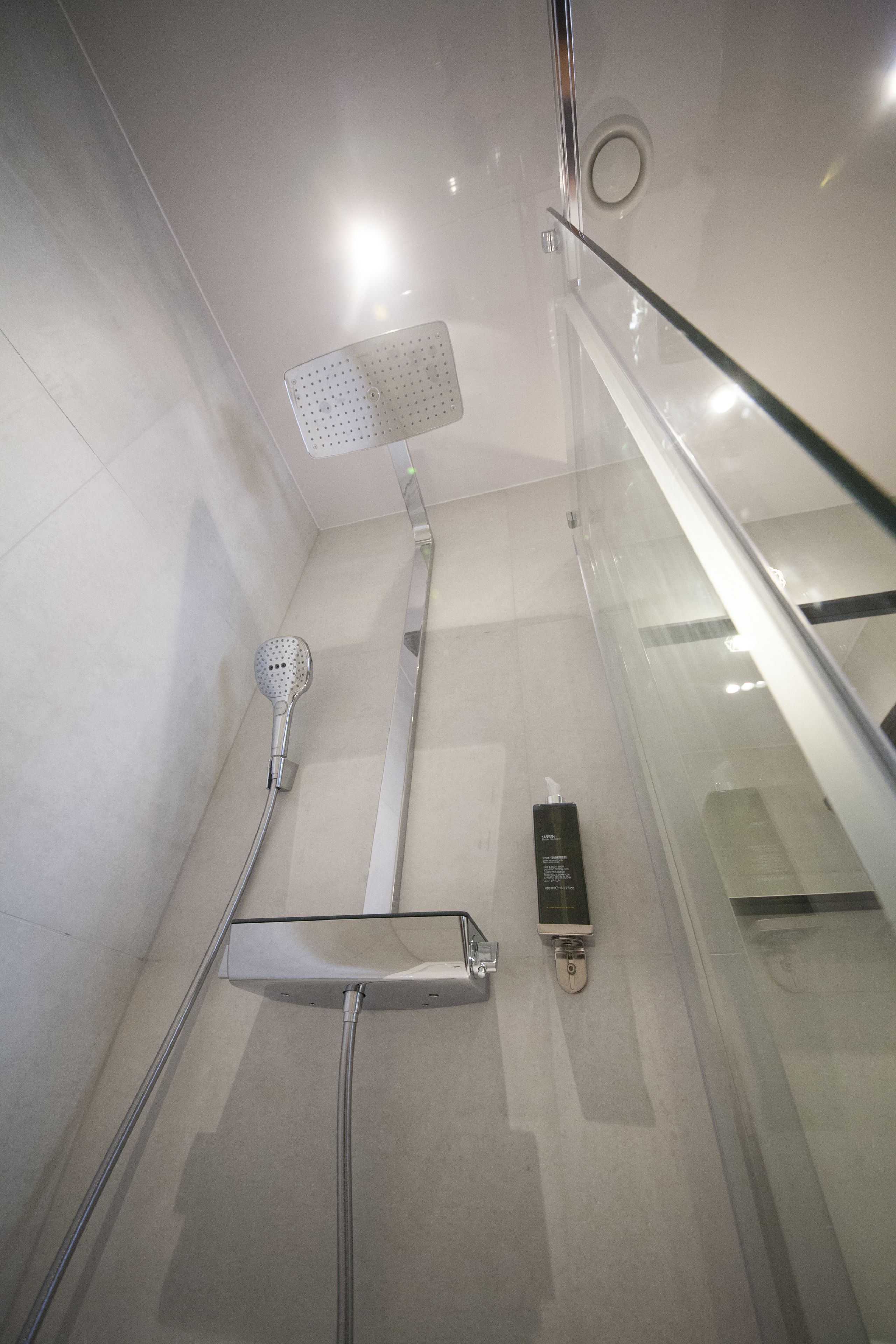 deluxe double room | bathroom shower