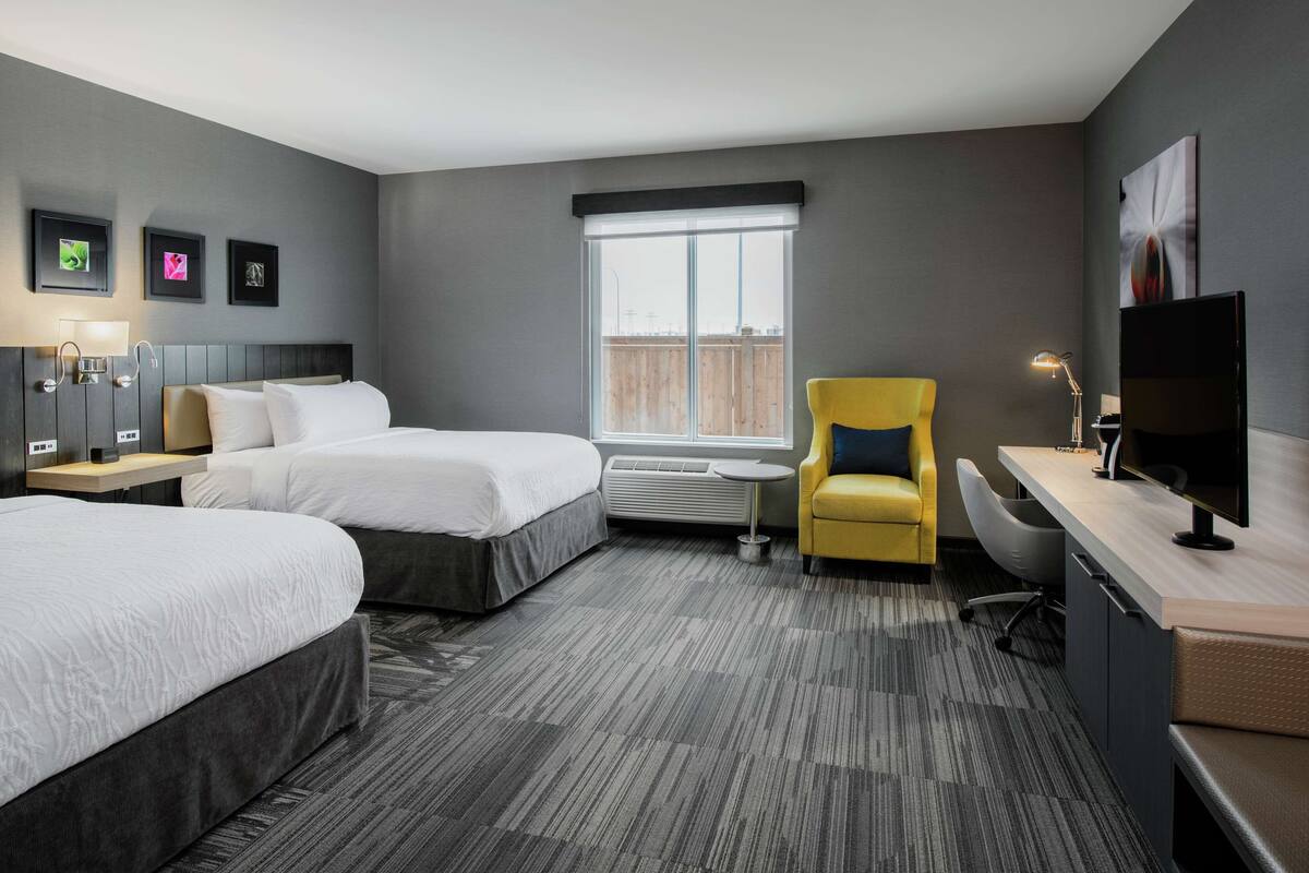 deluxe room, 2 queen beds | 1 bedroom, hypo-allergenic bedding, desk, laptop workspace