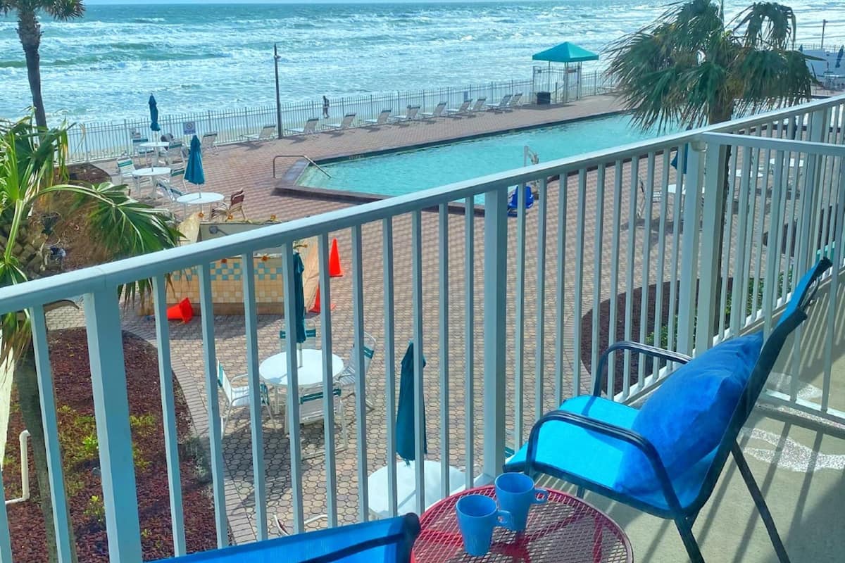 Panoramic Studio, 1 King Bed with Sofa bed, Ocean View | Balcony view