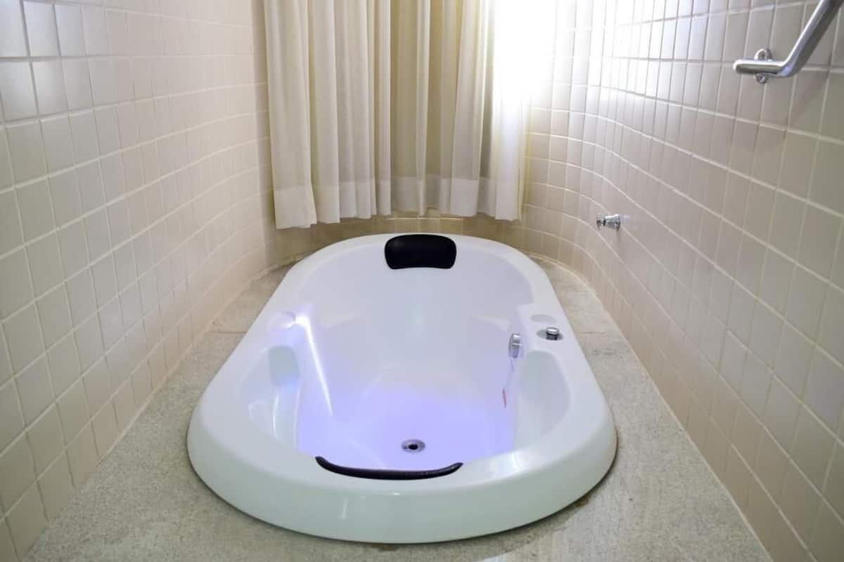 Apartment, City View | Bathroom | Combined shower/tub, jetted tub, free toiletries, towels