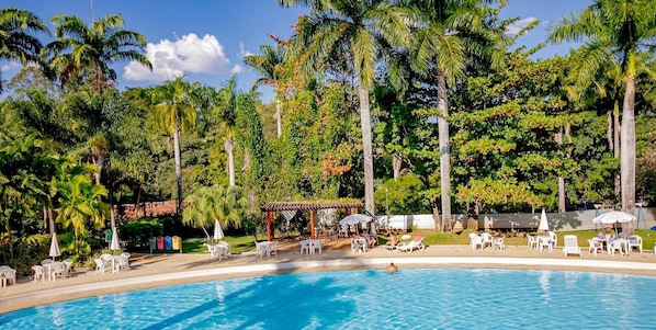 6 outdoor pools, pool umbrellas, pool loungers - Hot Springs - JC Temporada (Caldas Novas)