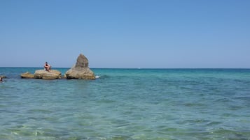 Beach nearby, sun-loungers