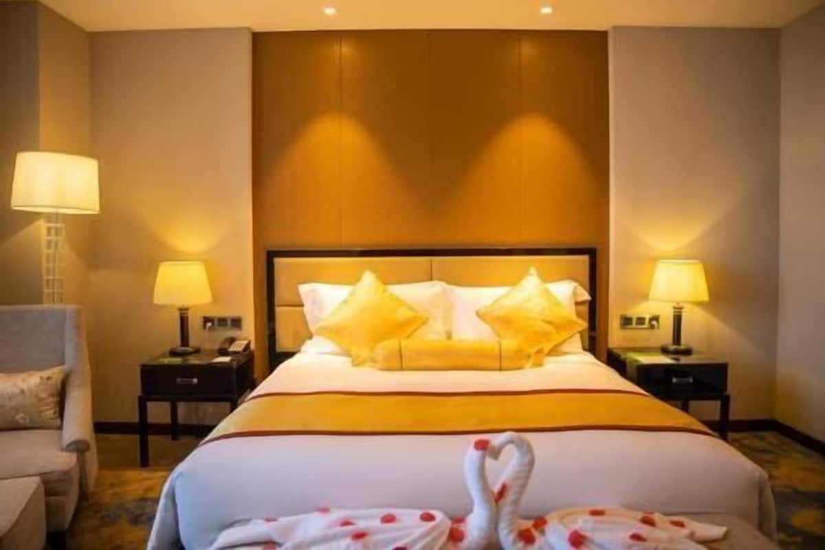 1 sovrum, sängtillbehör av högsta kvalitet och minibar