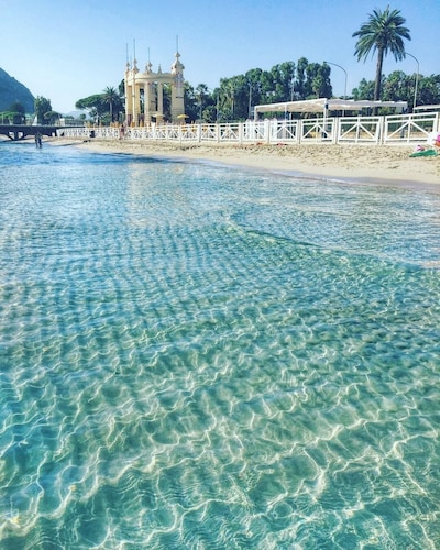 Maison de vacances Peppino, presque sur la plage de Mondello. 