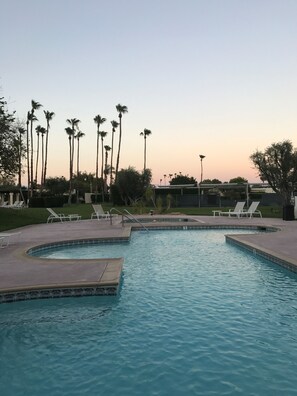 A heated pool