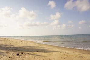 Beach nearby, white sand