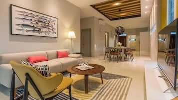 Villa, 3 Bedrooms (Bayu) | Living room | Flat-screen TV