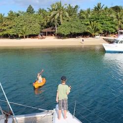 On the beach, snorkelling, kayaking