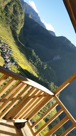 Vista desde la propiedad. Batad Transient House