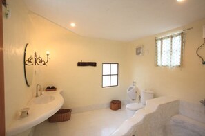 Villa  | Bathroom | Free toiletries, slippers, towels