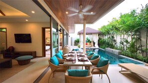 Villa, Private Pool | In-room dining