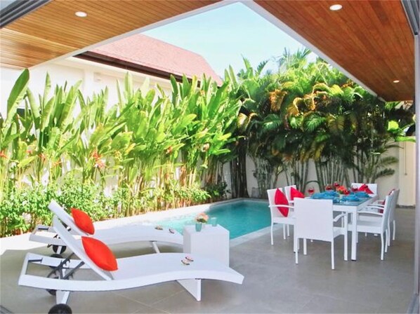 Villa, 2 Bedrooms, Poolside | Terrace/patio - Rawai Ka Villa New 2 Bedrooms (Rawai)