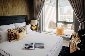 시티 아파트, 침실 2개, 테라스 | 2 개의 침실, 고급 침구, 객실 내 금고, 책상