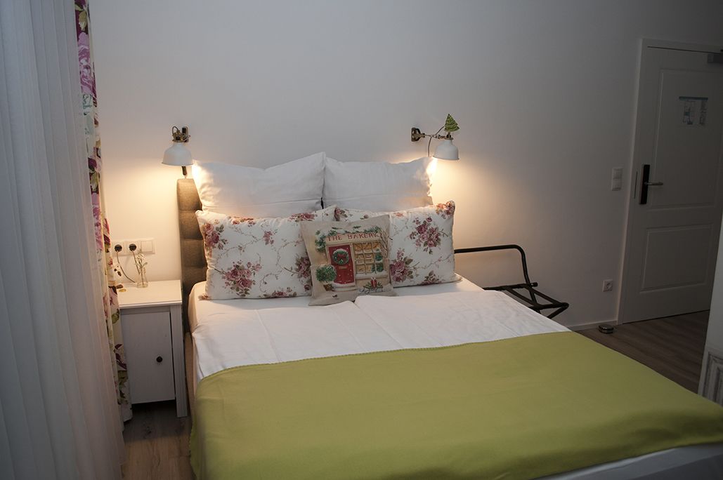 gallery double room single use (gallery) | premium bedding, memory-foam beds, desk, blackout curtains