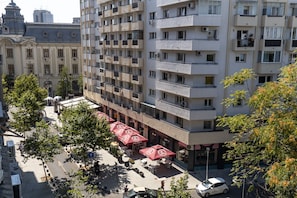 Vue sur la ville depuis l’hébergement