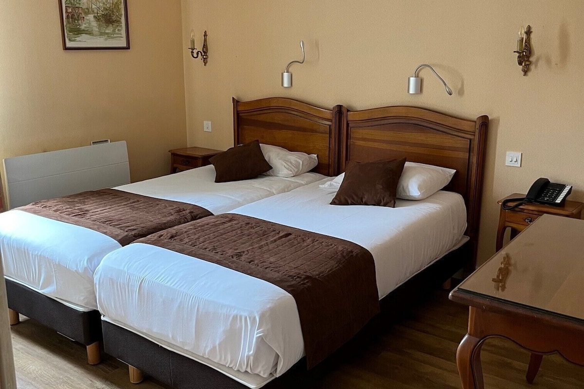Standard Twin Room | In-room safe, desk, soundproofing, free WiFi