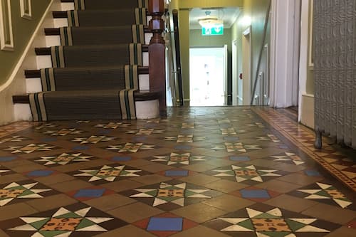 Interior entrance