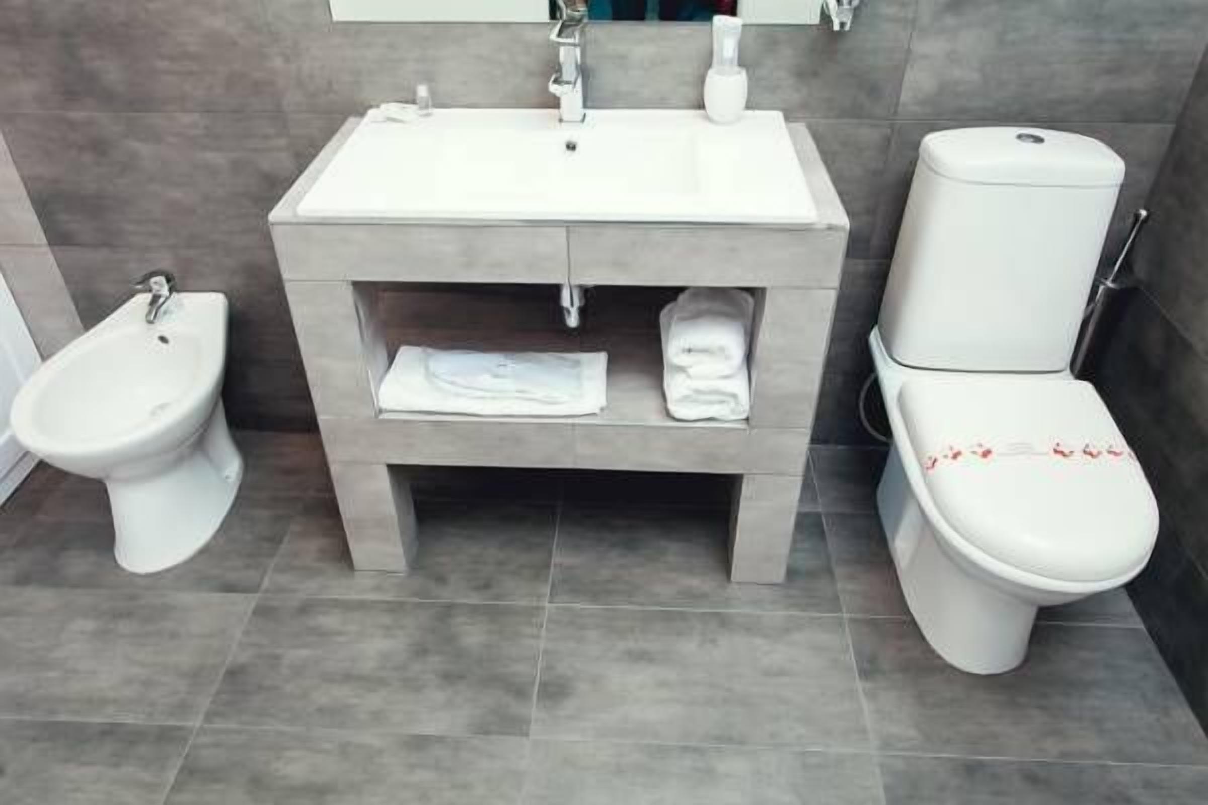 free toiletries, hair dryer, dressing gowns, slippers