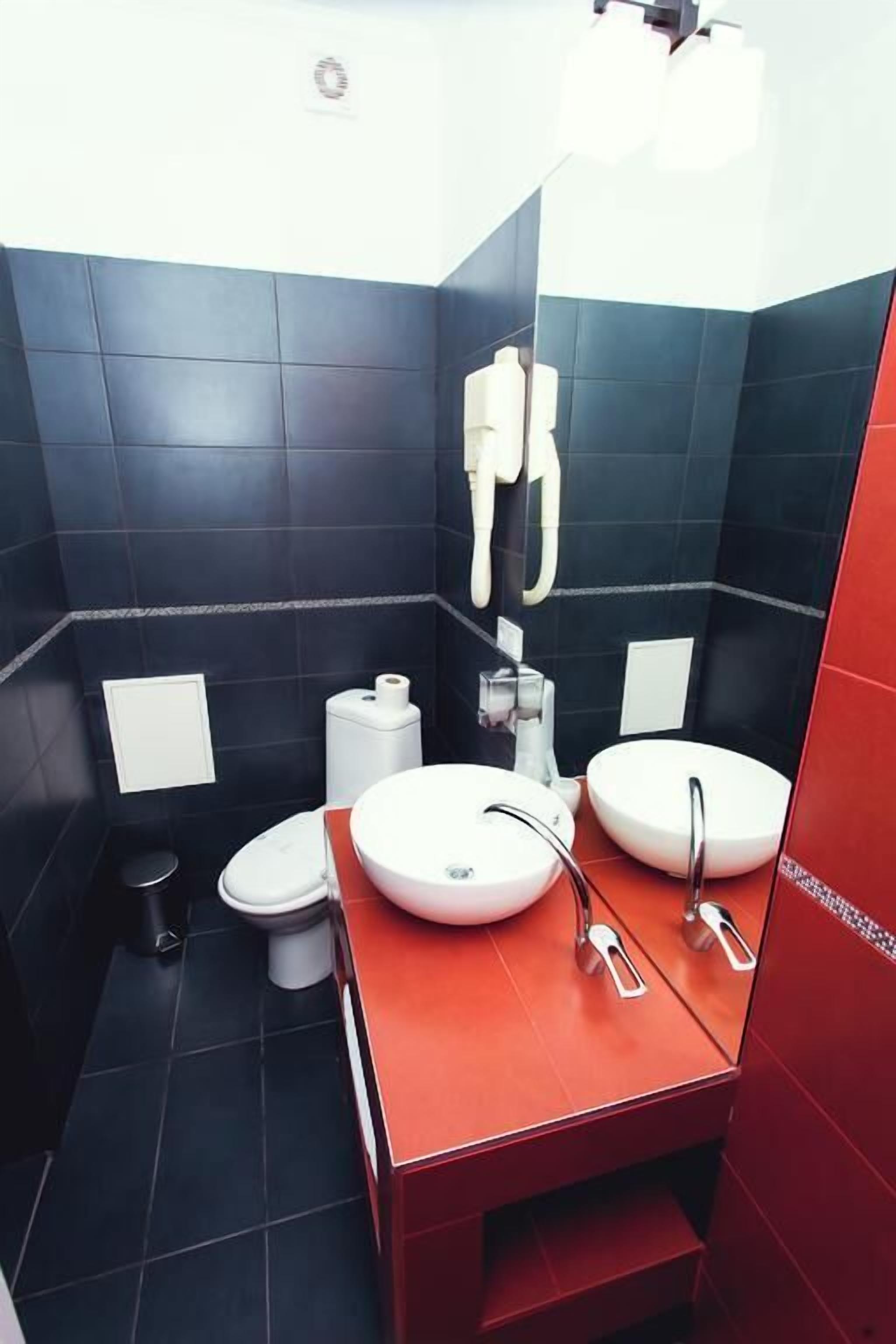 free toiletries, hair dryer, dressing gowns, slippers