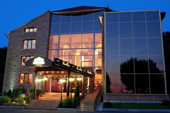 Front of property – evening/night