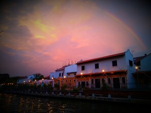 Front of property - evening/night