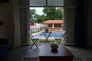 Junior Suite, Pool View | Living area | Flat-screen TV - Grandma's Garden (Ortaca)