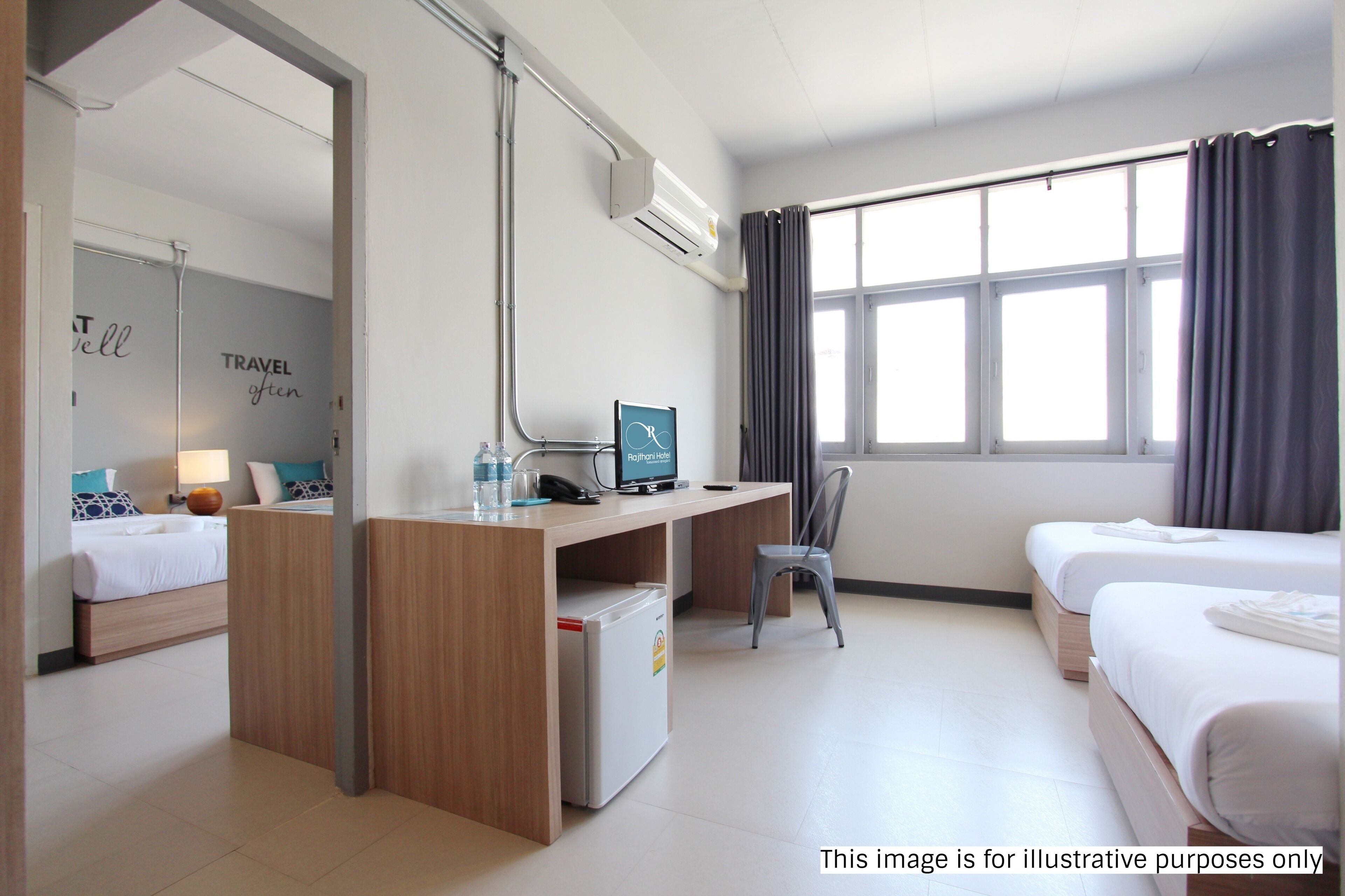 standard room, 2 bedrooms | desk, blackout curtains, free wifi