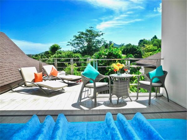 Villa, 3 habitaciones, junto a la piscina | Terraza o patio