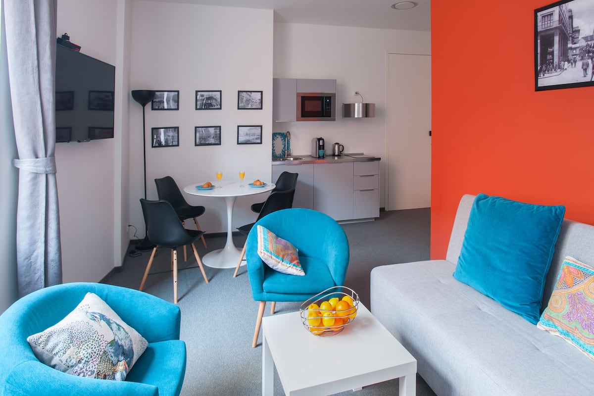Comfort Apartment | Living area | LED TV, pay movies