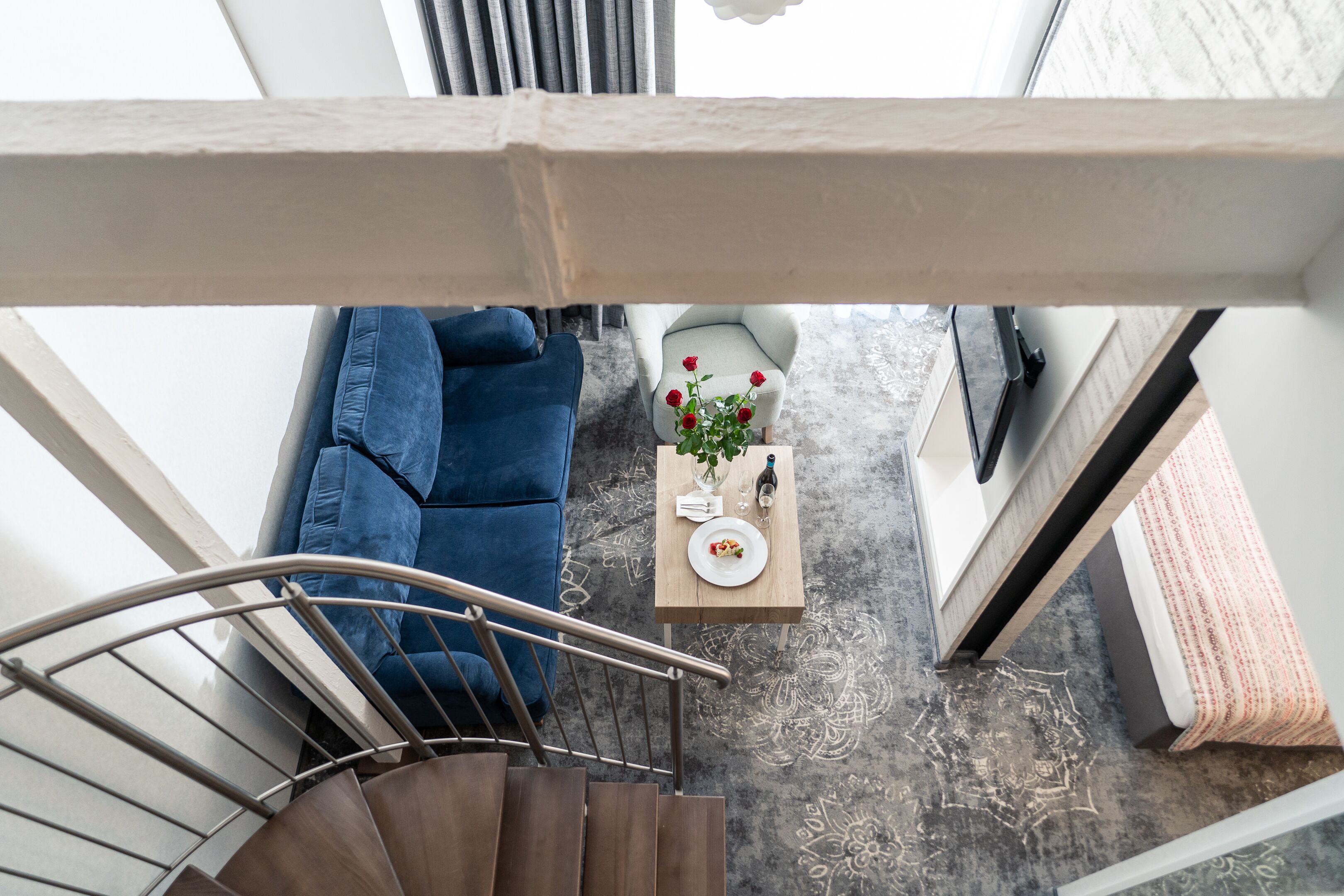 luxury suite (duplex) | 1 bedroom, hypo-allergenic bedding, minibar, in-room safe