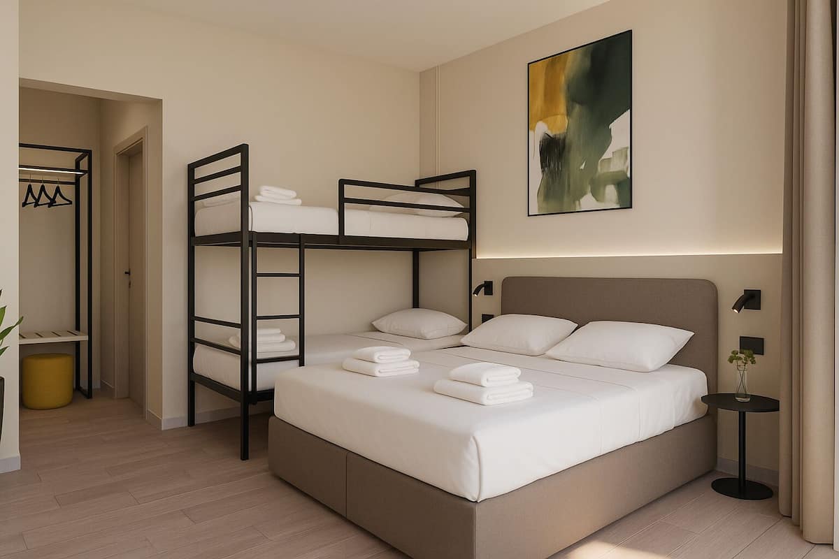 Premium bedding, down comforters, desk, free WiFi