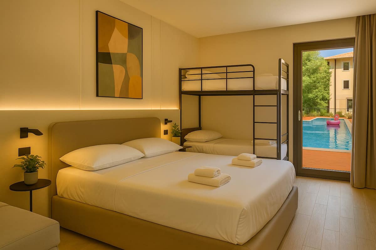Premium bedding, down comforters, desk, free WiFi