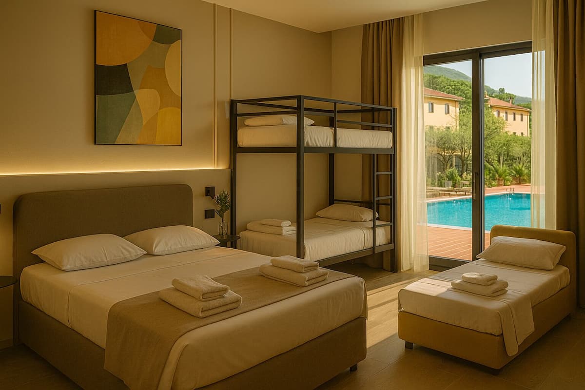 Premium bedding, down comforters, desk, free WiFi