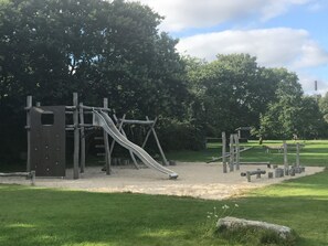 Children’s play area – outdoor - Hotel Jernbanegade (Kibaek)