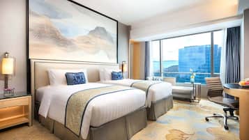 Chambre Deluxe, 2 lits une place, vue mer | 1 chambre, literie de qualité supérieure, couette en duvet d'oie