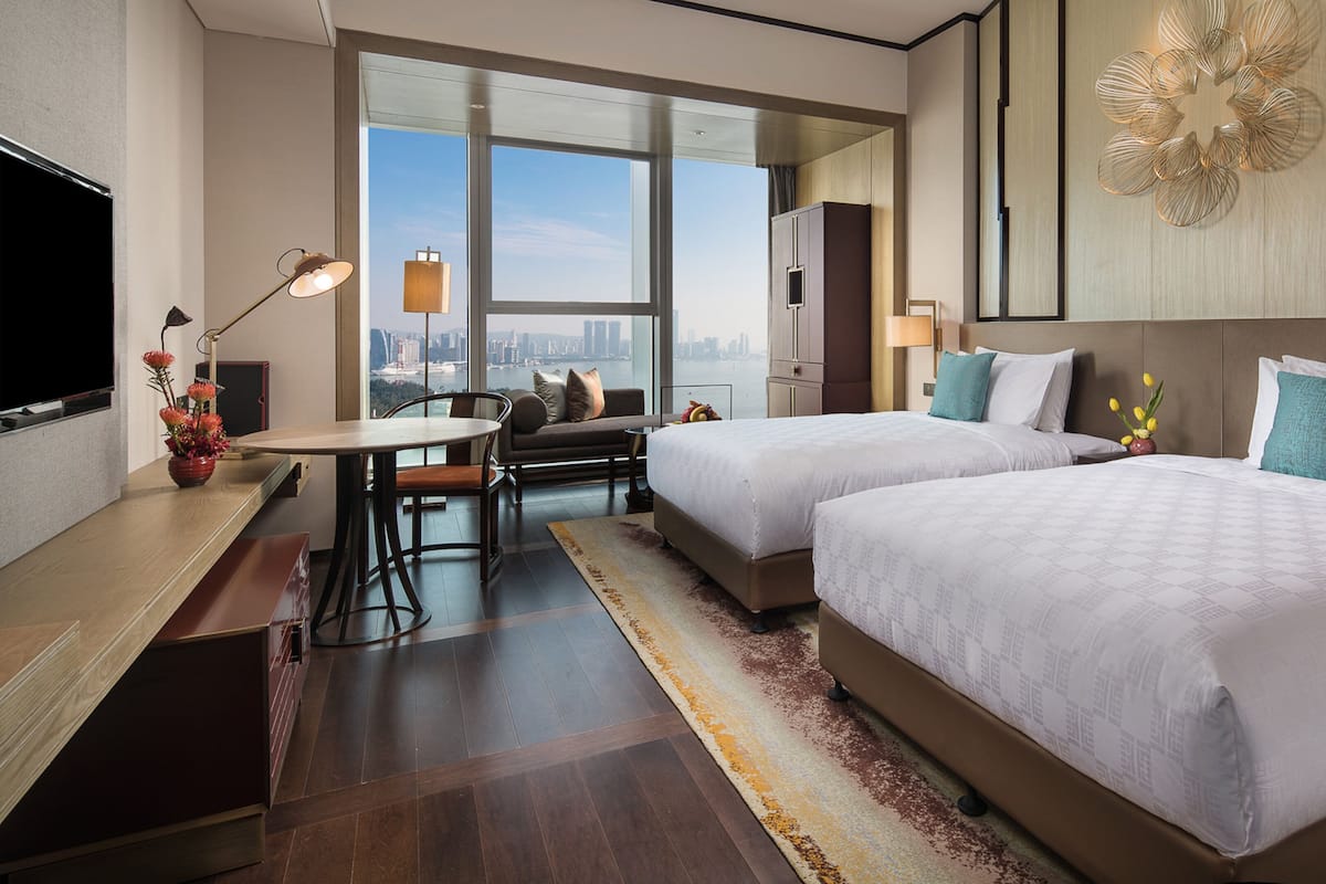 標準客房, 2 張標準雙人床 (Xiamen Bay View) | 1 間睡房、高級寢具、迷你吧、房內夾萬